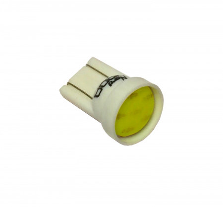 Лампа светодиод Т10 (12-5 габариты б/цок.) W5W 12V белая COB "YADA"