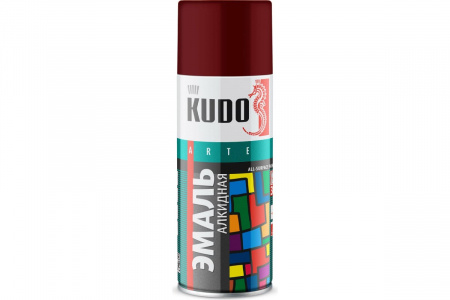 Краска аэрозольная вишневая "KUDO" (520 мл)