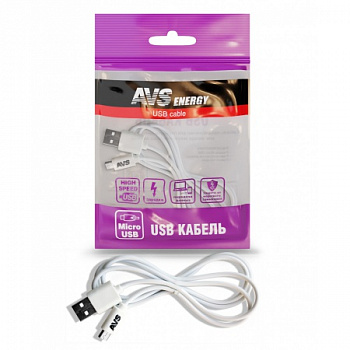 Зарядный кабель microUSB "AVS" (1м) MR-311