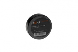 Изолента черная (19мм х 20м) "LECAR" ПВХ