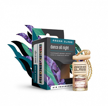 Ароматизатор подвесной с деревянной крышкой "Fouette Aroma Glass" Dance all night