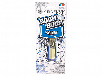 Ароматизатор подвесной гелевый "AURA FRESH BOOM BOOM For Man" (Мужской)