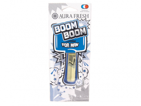 Ароматизатор подвесной гелевый "AURA FRESH BOOM BOOM For Man" (Мужской)