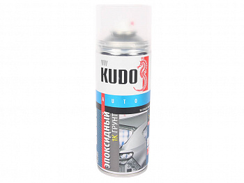 Грунт спрей (520 мл) эпоксидный 1К серый "KUDO"