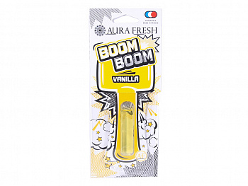 Ароматизатор подвесной гелевый "AURA FRESH BOOM BOOM Vanilla" (Ваниль)