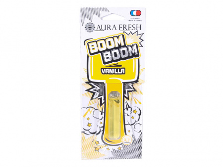 Ароматизатор подвесной гелевый "AURA FRESH BOOM BOOM Vanilla" (Ваниль)