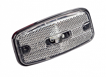 Фонарь габаритный передний (белый) к а/м ГАЗ,КАМАЗ,ПАЗ,МАЗ (12/24В LED)