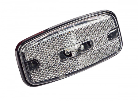 Фонарь габаритный передний (белый) к а/м ГАЗ,КАМАЗ,ПАЗ,МАЗ (12/24В LED)