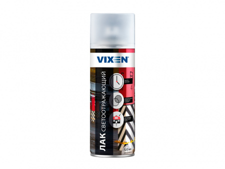 Лак светоотражающий (520 мл) алкидный "VIXEN"  аэрозоль