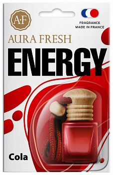 Ароматизатор подвесной с деревянной крышкой "AURA FRESH ENERDGY" Cola