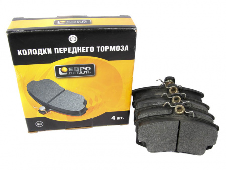 Колодки тормозные передние 2110,2170,1118,2190 (к-т 4шт) "ЕВРОдеталь"