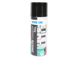 Краска аэрозольная черная алкидная   "VIXEN" (520 мл)  RAL 9005