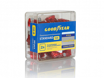 Предохранитель плоский 10А "Goodyear" (упак.50шт)