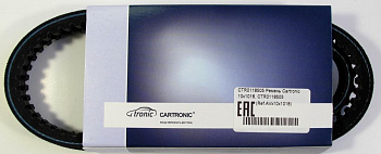 Ремень 1018 генератора 3302,3110,УАЗ дв.402 зубч. (10.7Х8-1018) "CARTRONIC"