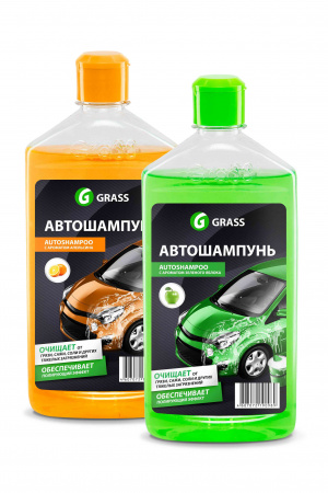 Автошампунь (500 мл) "GRASS"  яблоко с полирующим эффектом
