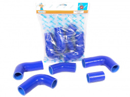 Патрубки радиатора 3302 дв.406 (к-т 5шт) (армированный силикон) "ЗавГар"