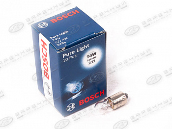 Лампа А 12-4 T4W 12V (габариты,указ.поворотов) "BOSCH"