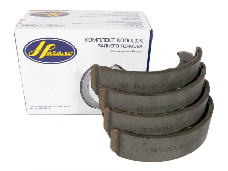Колодки тормозные задние 2108-15,1118,2170,2190 (к-т 4шт) "Начало"