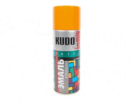 Краска аэрозольная оранжевая "KUDO" (520 мл)