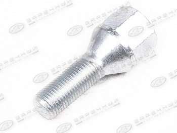 Болт колеса М12*1,25 (50/25, ключ 17, конус, цинк)  3110