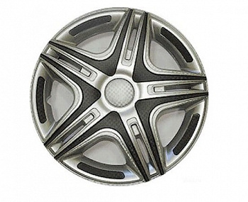 Колпаки декоративные 14" (к-т 2шт) "Дакар Super Silver"