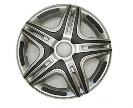 Колпаки декоративные 14" (к-т 2шт) "Дакар Super Silver"