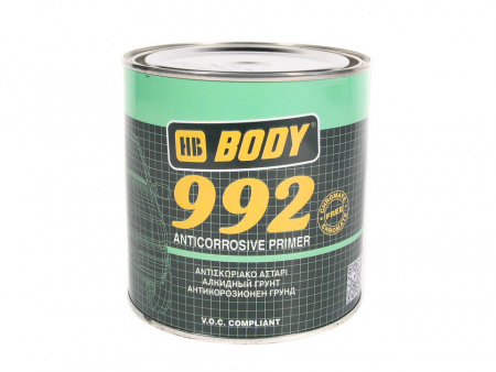 Грунт эмаль (1 кг) "BODY" №992 черный алкидный