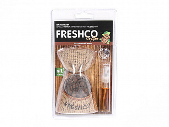 Ароматизатор подвесной мешочек с натуральным кофе "Freshсo Coffee Натуральный кофе"