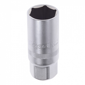 Головка свечная  6-гран 1/2" 21мм "AV Steel"