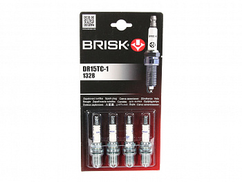 Свеча "BRISK" 2110-12 инж.16-ти клап. (3-х конт.) DR15TC-1 (к-т 4шт)
