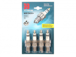 Свеча "ЭЗ" Yttrium 2108-10  (8-ми клап.) WR7DCX+ (к-т 4шт) (А17ДВРМ) 1,0 мм
