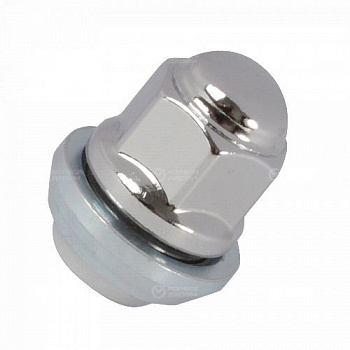 Гайка колеса М12*1,5 (32, кл.19, конус вращающийся, закрытая, хром)