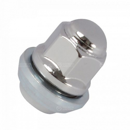 Гайка колеса М12*1,5 (32, кл.19, конус вращающийся, закрытая, хром)