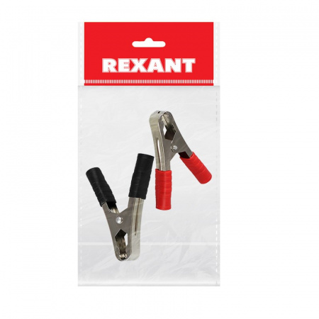 Зажим универсальный "крокодил" 105мм 100А (к-т 2шт) "REXANT"