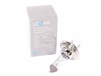 Лампа галоген H7 12/55W "LECAR"
