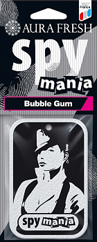 Ароматизатор подвесной картонный "AURA FRESH SPY MANIA Bubble Gum" (Бубль Гум)