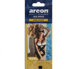 Ароматизатор подвесной картонный "AREON "SEX DRIVE" Vanilla Black