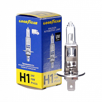 Лампа галоген H1 24/70W "Goodyear"