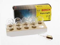 Лампа А 12-21 (указ.поворотов,стоп-сигнал,з/ход) P21W 12V "BOSCH"