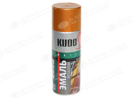 Краска аэрозольная золото металлик "KUDO" (520 мл)