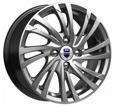 Диск колеса литой K&K Мейола Блэк Платинум 6*15/4*108 d63,35 ЕТ47,5 (KC643)