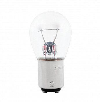Лампа А 12-21 (указ.поворотов,стоп-сигнал,з/ход) P21W 12V "KRAFT"