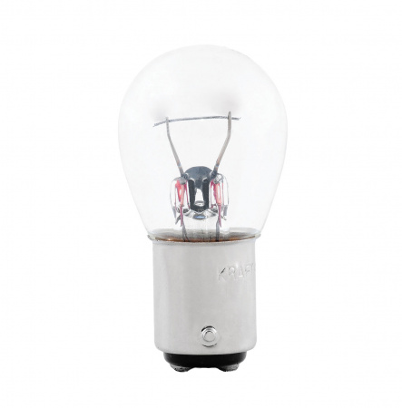 Лампа А 12-21 (указ.поворотов,стоп-сигнал,з/ход) P21W 12V "KRAFT"