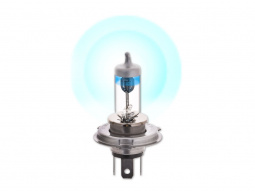 Лампа галоген H4  12/60/55W P43t к-т 2шт "KRAFT" +55% (евробокс)