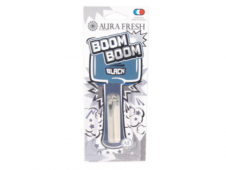 Ароматизатор подвесной гелевый "AURA FRESH BOOM BOOM Black" (Блэк)