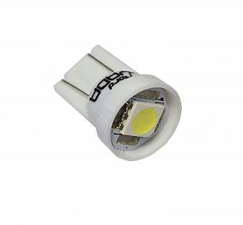 Лампа светодиод Т10 (12-5 габариты б/цок.) W5W 12V size 5050 белая "YADA"