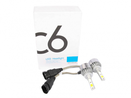 Лампа светодиод H27 9-32V/36W Allroad C6 к-т 2шт "Lumen" 6000K, 3800lm