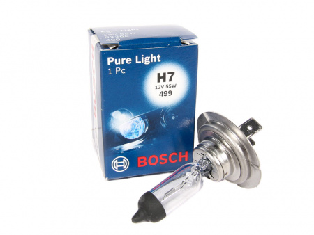 Лампа галоген H7 12/55W "BOSCH"