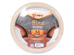 Оплетка руля "M" d37-39см "PSV" BIND (Бежевый) M, с перфорацией