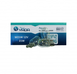 Лампа А 12-21 W21W 12V б/цок.(указ.поворотов,стоп-сигнал,з/ход) "YADA"